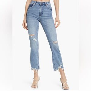 Pistola Lennon Distressed High Waist Ankle Bootcut Jeans